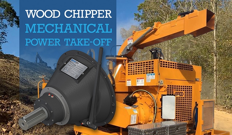 mechanical PTO used on wood chipper